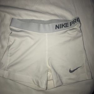 White Nike Pros